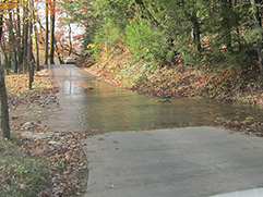 flooded road
